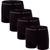 Kit com 4 Cuecas Boxer Microfbra sem Costura Trifil Preto, Preto