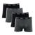 Kit Com 4 Cuecas Mash Boxer Box Masculina De Algodão Cotton Preto, Cinza