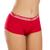 Kit com 5 Calcinhas Short  Cueca Boxer Feminina Lia Vermelho