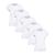 Kit Com 5 Camisetas Básicas Femininas Baby Look 100% Algodão 5 brancas
