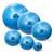 Kit com 6 Bolas de Pilates  45cm, 55cm, 65cm, 75cm, 85cm - Suporta Até 300kg  Bomba + Overball Azul