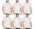 Kit com 6 Camisas Camisetas Blusas Baby Looks T-shirts Masculina Feminina Slim Básica 100% Algodão 6 camisetas brancas