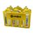 Kit Com 6 Squeezes + Cesta Porta Garrafas Zona Livre 500ml Amarelo