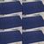 Kit com 6 Toalha de Piso para Banheiro Tapete Atoalhado para Chão Geométrico - 100% Algodão - 44 x 66 cm Azul Marinho