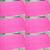 Kit com 6 Toalha de Piso para Banheiro Tapete Atoalhado para Chão Geométrico - 100% Algodão - 44 x 66 cm Pink