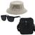 Kit Com Chapéu Bucket, Bolsa Pochete Shoulder bag mini E Oculos De Sol Bege