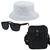 Kit Com Chapéu Bucket, Bolsa Pochete Shoulder bag mini E Oculos De Sol Branco
