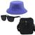 Kit Com Chapéu Bucket, Bolsa Pochete Shoulder bag mini E Oculos De Sol Roxo claro