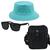 Kit Com Chapéu Bucket, Bolsa Pochete Shoulder bag mini E Oculos De Sol Verde turquesa