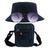 Kit Com Chapéu Bucket, Bolsa Pochete Shoulder E Oculos De Sol - MD-04 Azul escuro, Azul escuro