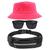 Kit Com Chapéu Bucket Hat, Pochete Ajustável Impermeável Saída Para Fone E Oculos De Sol Rosa neon