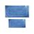 Kit com Dois tapetes Decoração banheiro Sala Quarto Antiderrapante Azul