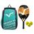 Kit com Raquete Beach Tennis Classic Full Carbon Laranja, 3 Bolas e 1 Mochila de Transporte VG Plus Rosa