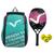 Kit com Raquete Beach Tennis Classic Full Carbon Rosa, 3 Bolas e 1 Mochila de Transporte Vg Plus Rosa