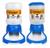 Kit Comedouro e Bebedouro Automático Galão Dispenser Para Cães Gatos Água 2 Litros Ração 1 Kg Azul