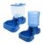 Kit Comedouro e Bebedouro Automático para Cães Pet Maxi Azul