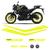 Kit Completo Faixas Yamaha Mt-03 2019/2020 Adesivo Refletivo Amarelo refletivo