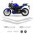Kit Completo Faixas Yamaha Mt-03 2019/2020 Adesivo Refletivo Prata refletivo