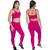 Kit Conjunto Premium Poliamida 2 peças  (Top + Calça) Fitness Rosa