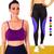 KIT conjunto TOP ALÇA FINA bojo + CALÇA LEG LEGGING REDINHA Feminino Academia Corrida 625 Roxo