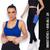 Kit conjunto TOP ALÇA MÉDIA bojo + CALÇA LEGGING BOLSOS Feminino Academia Corrida Fitness 701 Azul