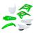 Kit crf 230f f21 c/ number e s/ led Verde/Branco/Verde