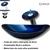 Kit cuba de vidro oval canoa com torneira cascata monocomando e válvula click up inclusa para banheiros e lavabos- acabamento em tinta epóxi AZUL MARINE