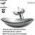 Kit cuba de vidro oval canoa com torneira cascata monocomando e válvula click up inclusa para banheiros e lavabos- acabamento em tinta epóxi BEGE
