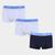 Kit Cueca Boxer Calvin Klein Trunk 3 Peças Off white, Azul