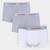 Kit Cueca Boxer Calvin Klein Trunk 3 Peças Mescla claro