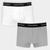 Kit Cueca Boxer Calvin Klein Trunk Modern Cotton 2 Peças Branco, Cinza