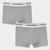 Kit Cueca Boxer Calvin Klein Trunk Modern Cotton 2 Peças Mescla