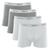 Kit Cueca Boxer Mash 4 Peças Masculina Algodão Elástico Branco 01