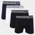 Kit Cueca Boxer Mash Microfibra Sem Costura 4 Peças Preto, Azul