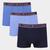 Kit Cueca Boxer Tommy Hilfiger Stretch Trunk Selling 3 Peças Azul