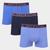 Kit Cueca Boxer Tommy Hilfiger Stretch Trunk Selling 3 Peças Marinho, Azul