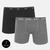 Kit Cueca Boxer Trifil Algodão 2 Peças Preto, Cinza