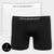 Kit Cueca Duomo Boxer 02 Peças Branco, Preto