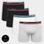 Kit Cueca Lupo Boxer 4 Peças Preto, Branco