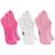 Kit de 3 Pares de Meias Infantil Invisível Lupo Sport em Algodão Kids Confortável Básica Lisa Rosa