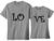 Kit De Camisetas Para Casal Namorados Love Amor Combinando Cinza