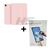 Kit Capa de iPad Pro 12.9 6ª, 5ª, 4ª geração  + Película Fosca Paperlike Sensaçao de Papel - Smart Case Protetora c Espaço para Caneta Stylus Pen Rosa