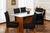 Kit de Capas de Cadeira Estofada 6 Lugares Mesa de Jantar Protege Muda a Decoração Malha Helanca Lisa Preto