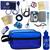 Kit de Enfermagem Aparelho de  Pressao Estetoscopio Necessaire Medidor Glicose Multi Estagio Premium Azul