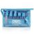 Kit de Frascos Viagem Bolsa Pástico Transparente Shampoo Sabonetes Álcool 10 Peças Azul claro