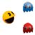 Kit de Luminárias Pac Man + 2 Fantasmas Fantasminhas Game Retrô Geek Inky Azul e Blinky Vermelho