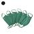 Kit de Máscaras de Proteção Juvenil Fluminense Basic Laváveis - 6 Unid Verde