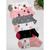 Kit de meias soquete feminina colorida 12 pares confortável Sortidas