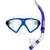 Kit de Mergulho Máscara+Respirador Cetus New Parma Fun Transparente, Azul