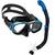 Kit de Mergulho Máscara+Respirador Cressi Focus Black Edition + Orion Dry Azul